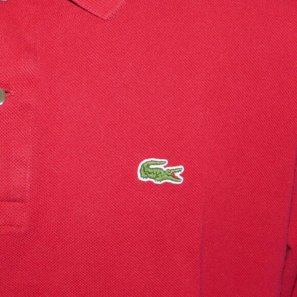 Lacoste Mens 9 (4XL) Burgundy Pique Polo Shirt - Picture 7 of 13